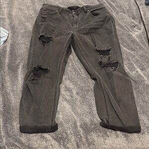 Joe's Jeans Charcoal Distressed Denim